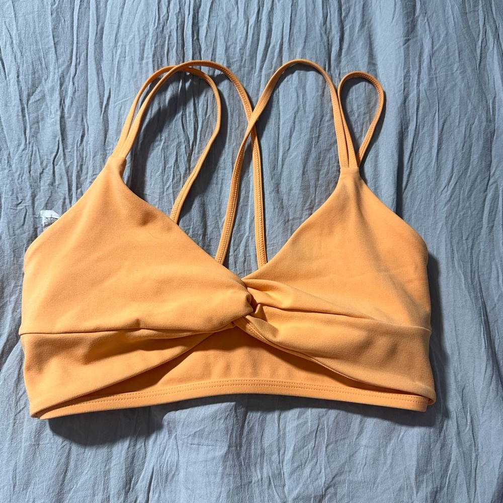 Le Ore Bonded- Leggings and sports bra set (Orange)